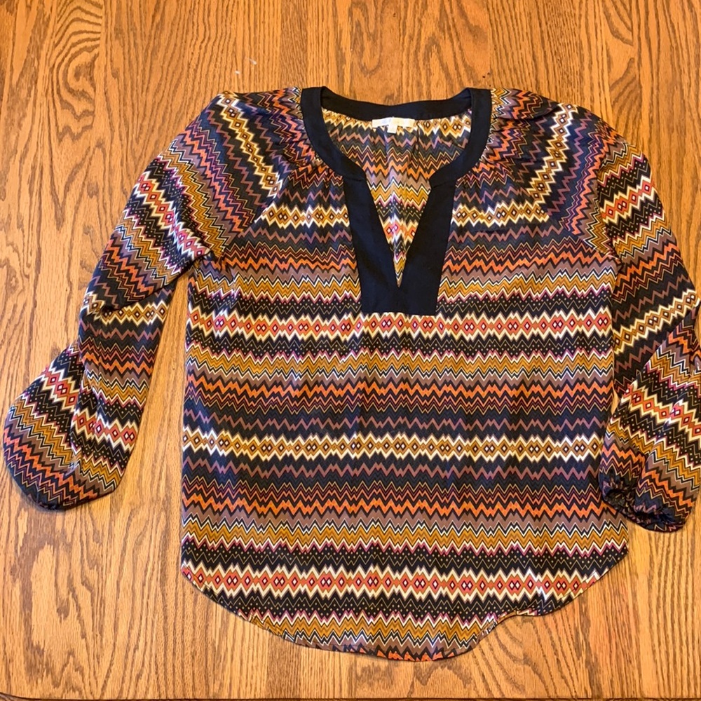 Under Skies UO Zig Zag Blouse